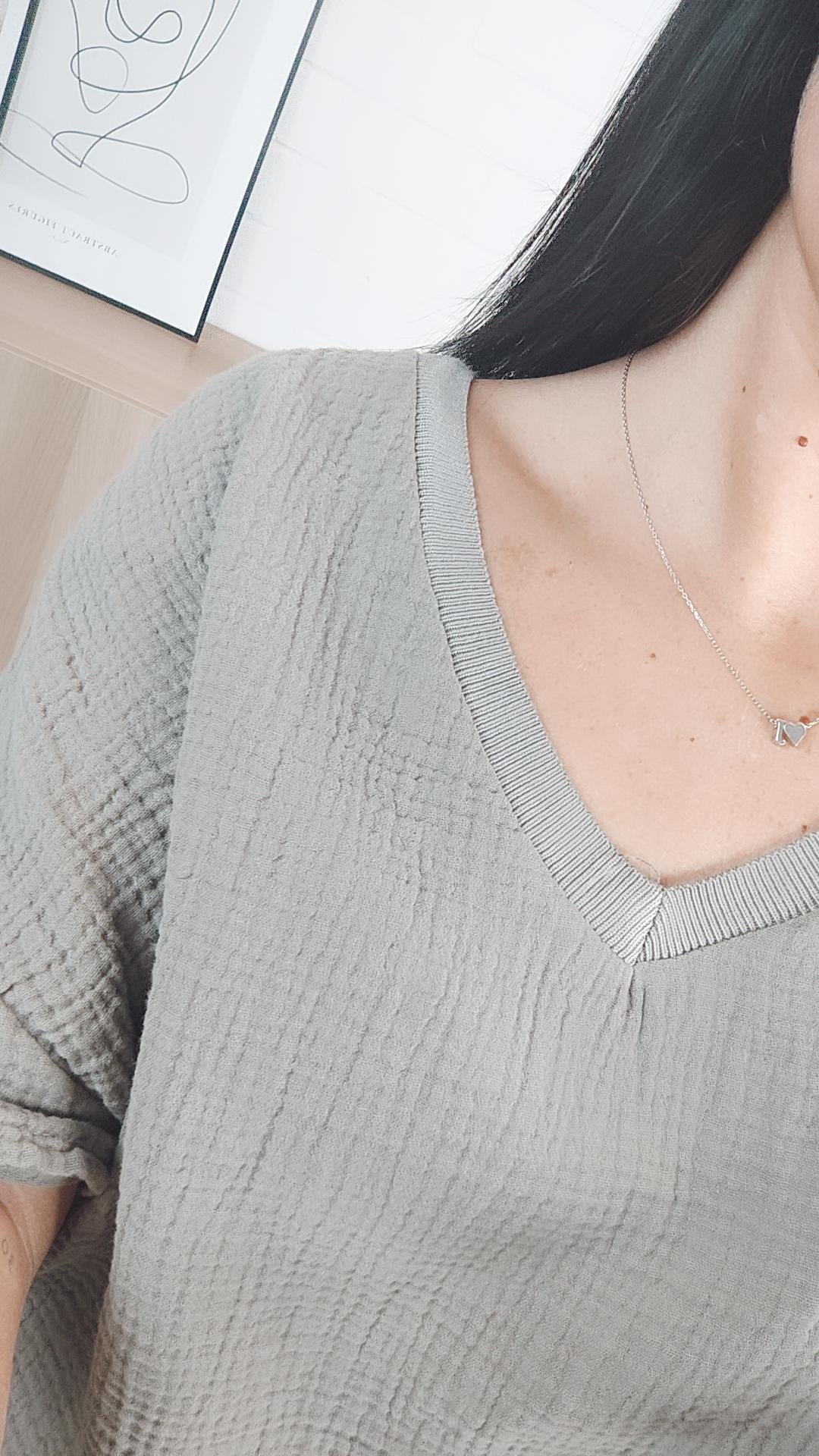 Celina | T-Shirt mit Lässigem Schnitt und V-Ausschnitt für Damen