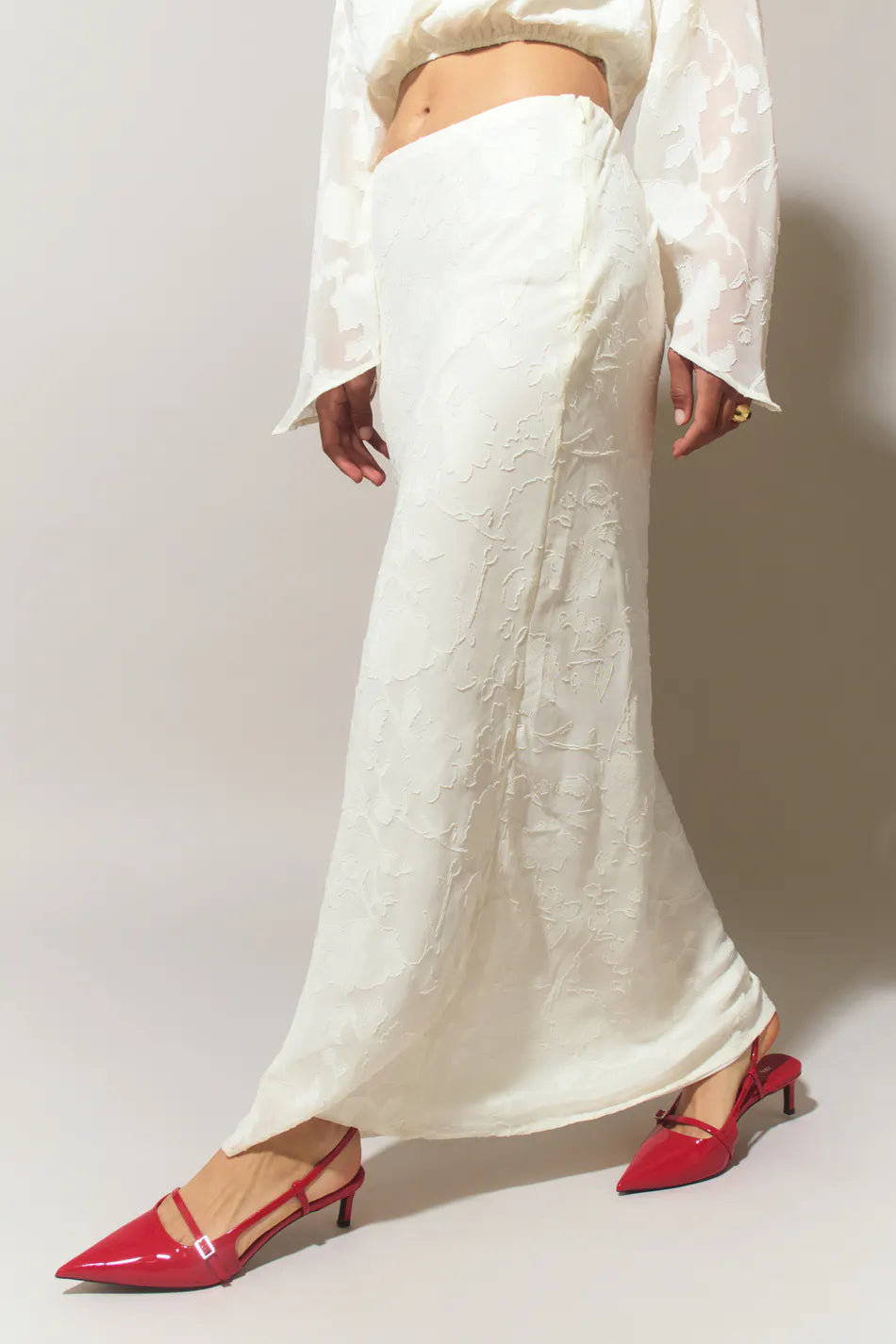 Liora | Maxi Rock mit Floralen Mustern und Eleganter Passform für Festliche Anlässe