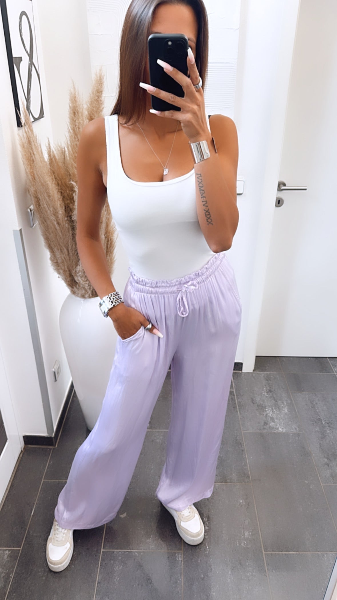 Liora | Satin-Hose mit Leichtem Material und Elastischem Bund für Damen