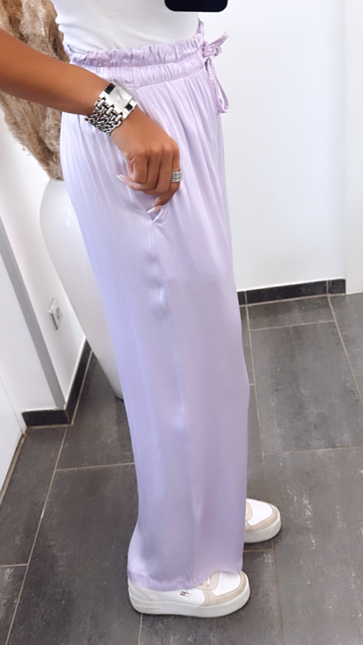 Liora | Satin-Hose mit Leichtem Material und Elastischem Bund für Damen