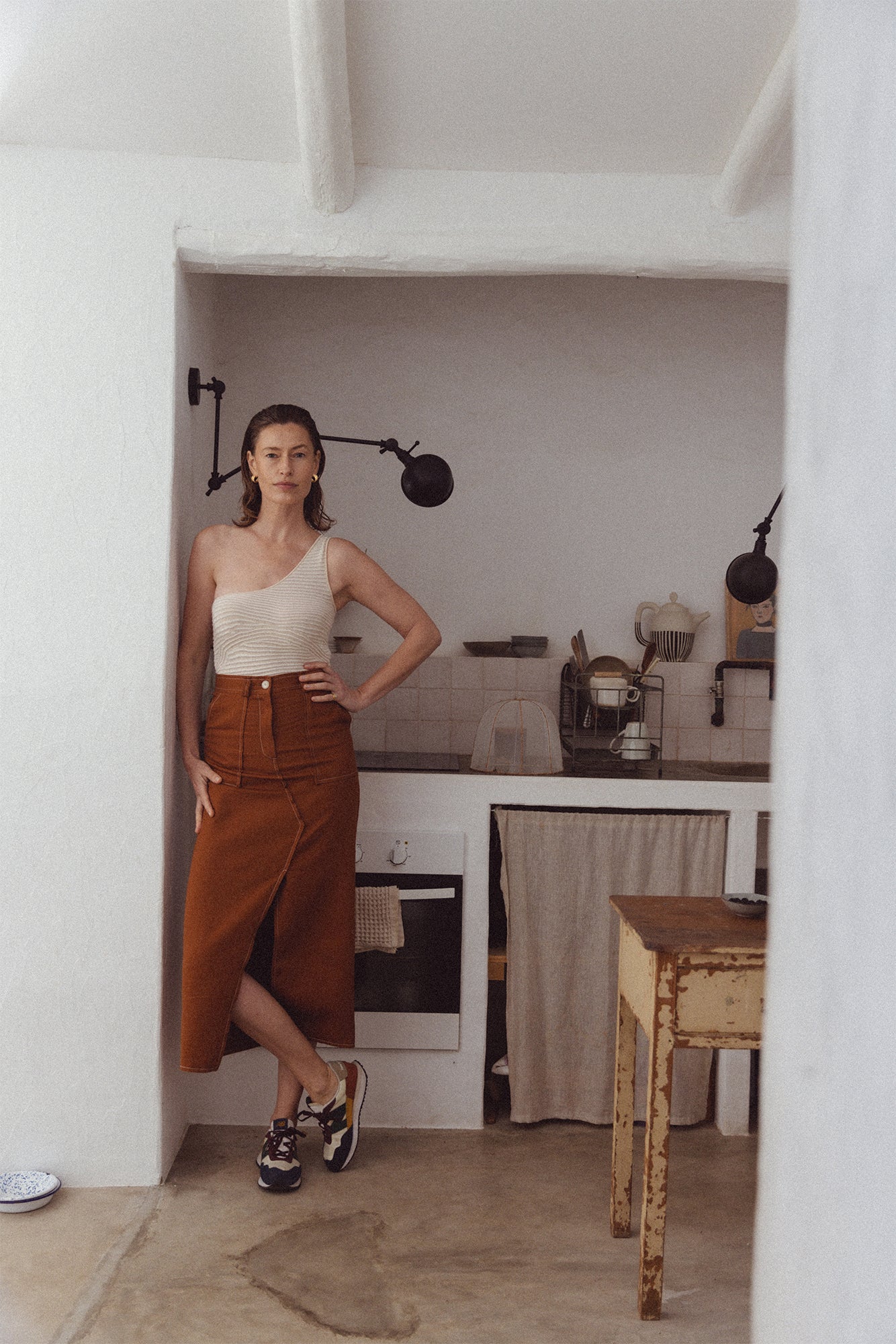 Liora | Rock mit Detailreichem Design und Kontrastnähten für Frauen