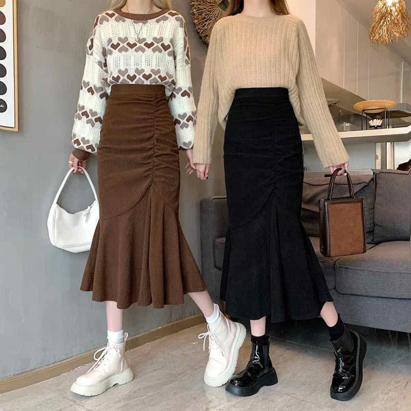 Liora | Midirock mit Figurschmeichelndem Schnitt und Eleganten Rüschen für Frauen