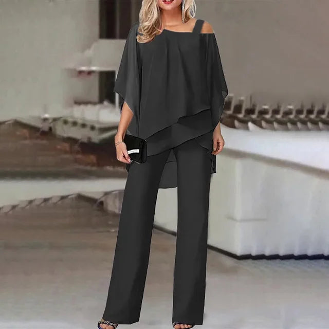 Celestia | Zweiteiliges Set mit Eleganter Passform und Schulterfreiem Design für Frauen