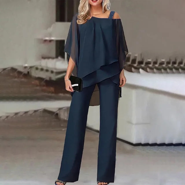 Celestia | Zweiteiliges Set mit Eleganter Passform und Schulterfreiem Design für Frauen