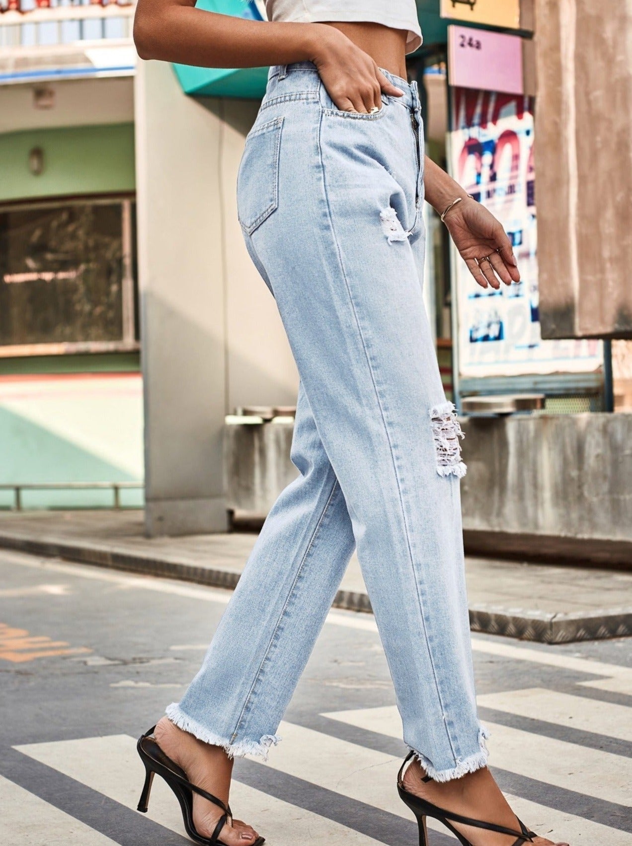 Luna | Jeanshose mit Bequemer Passform und Leicht Dehnbarem Stoff für Alltag und Reisen