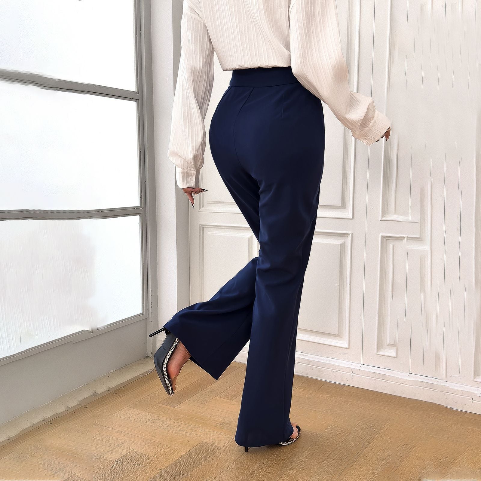 Lysandra | Slim-Fit-Hose mit Hochwertigem Strick und Eleganter Passform für Damen