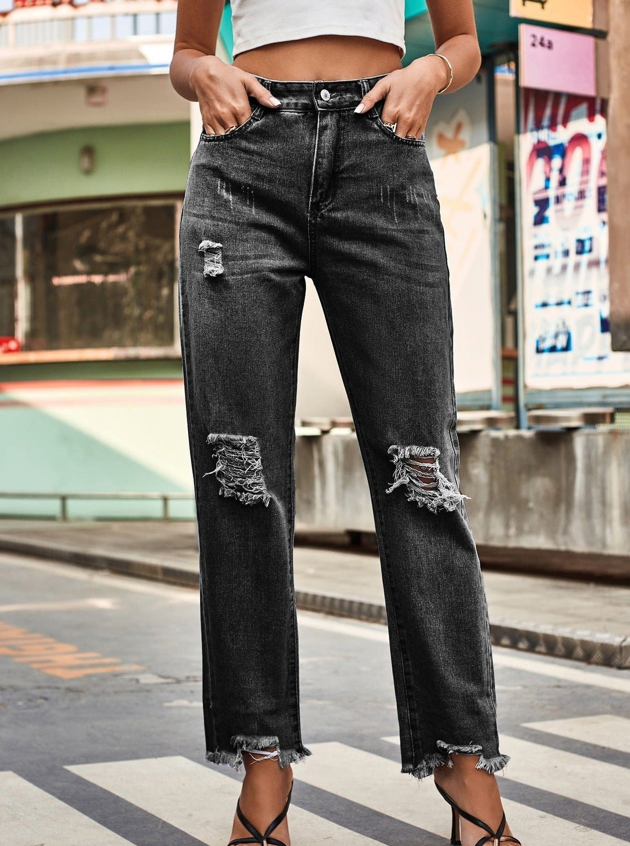 Luna | Jeanshose mit Bequemer Passform und Leicht Dehnbarem Stoff für Alltag und Reisen