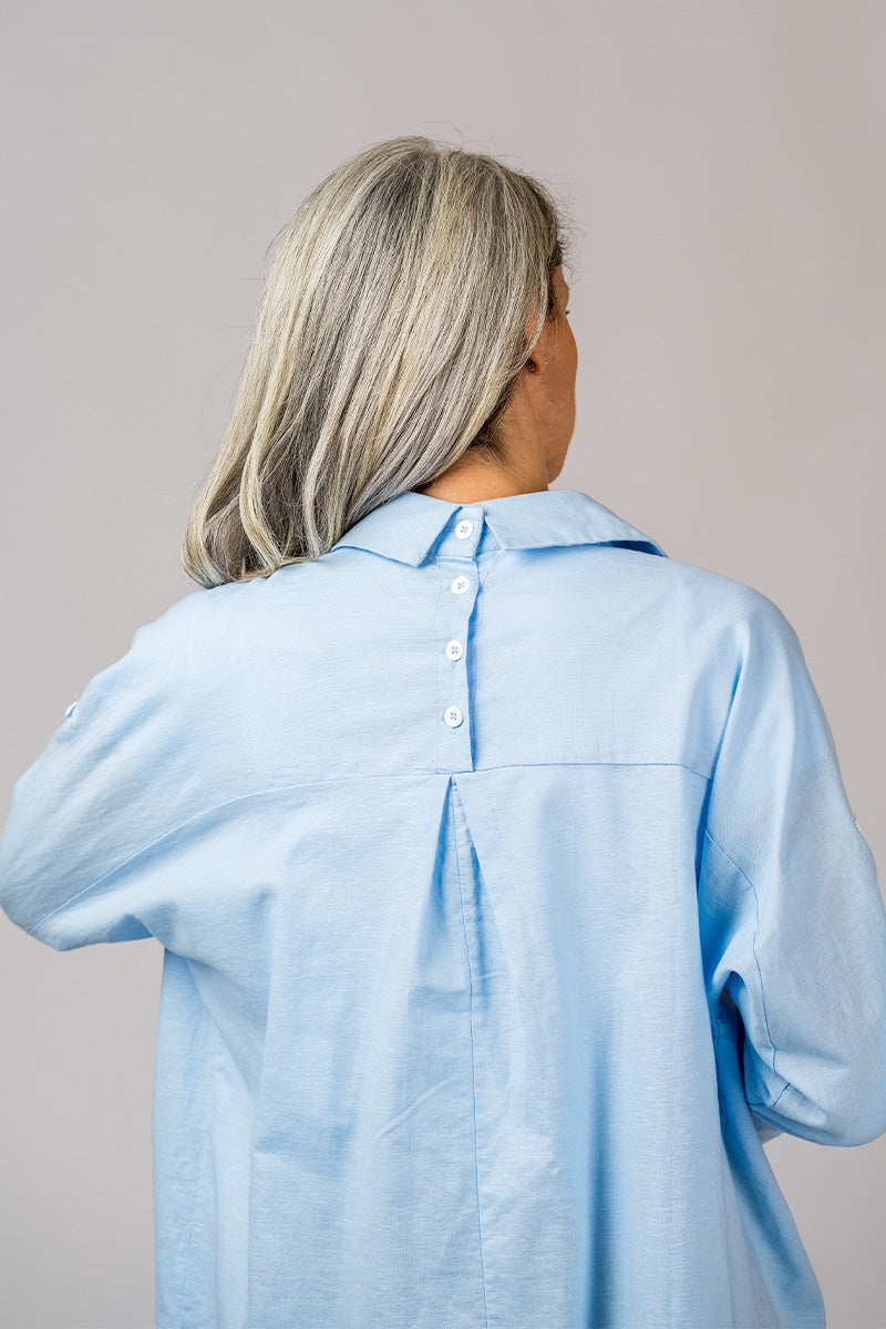 Zephyr | Bluse Langarm lockere Passform Hemd mit Knöpfen Damen Zephyr | Hemd