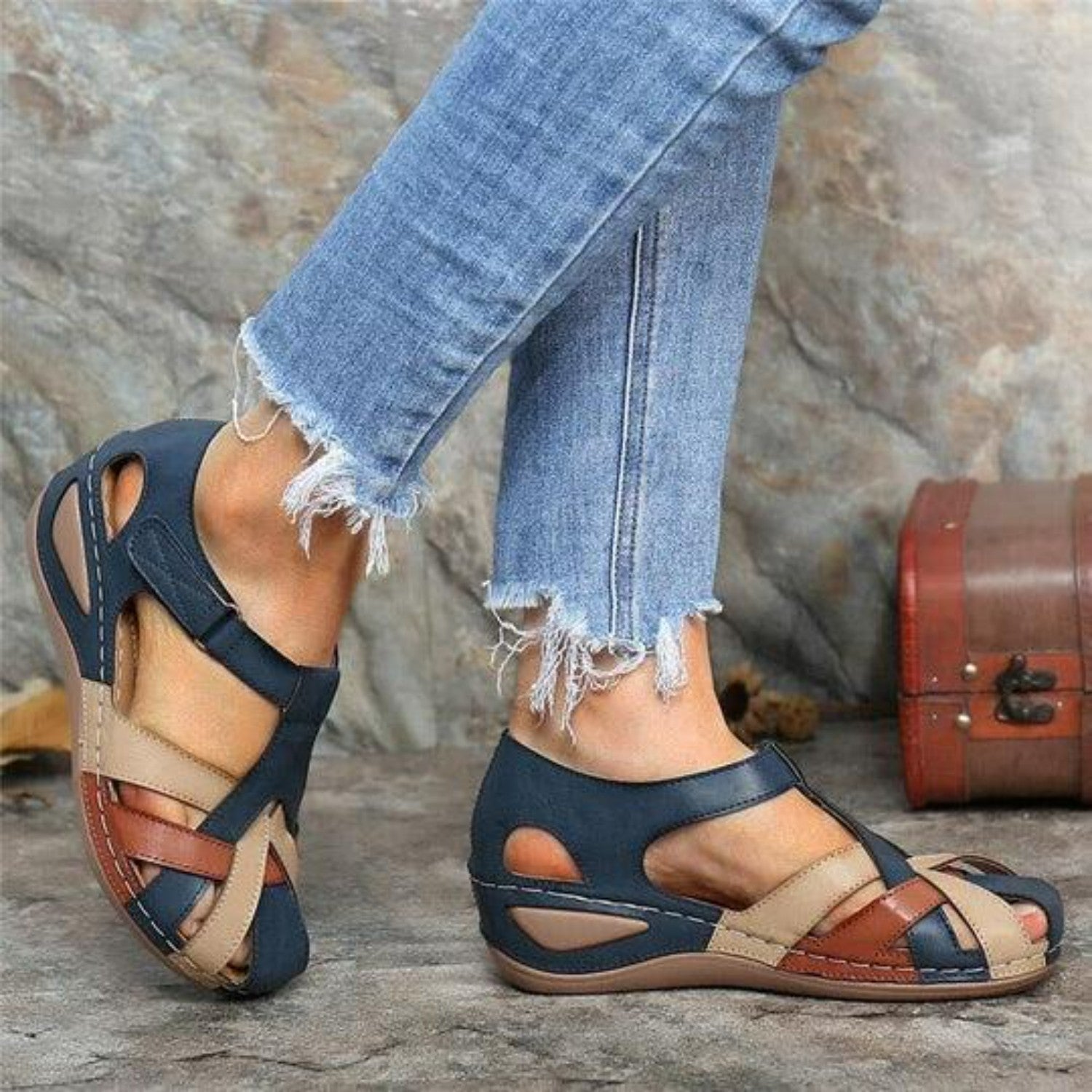 VIDA Orthopädische Vintage-sandalen