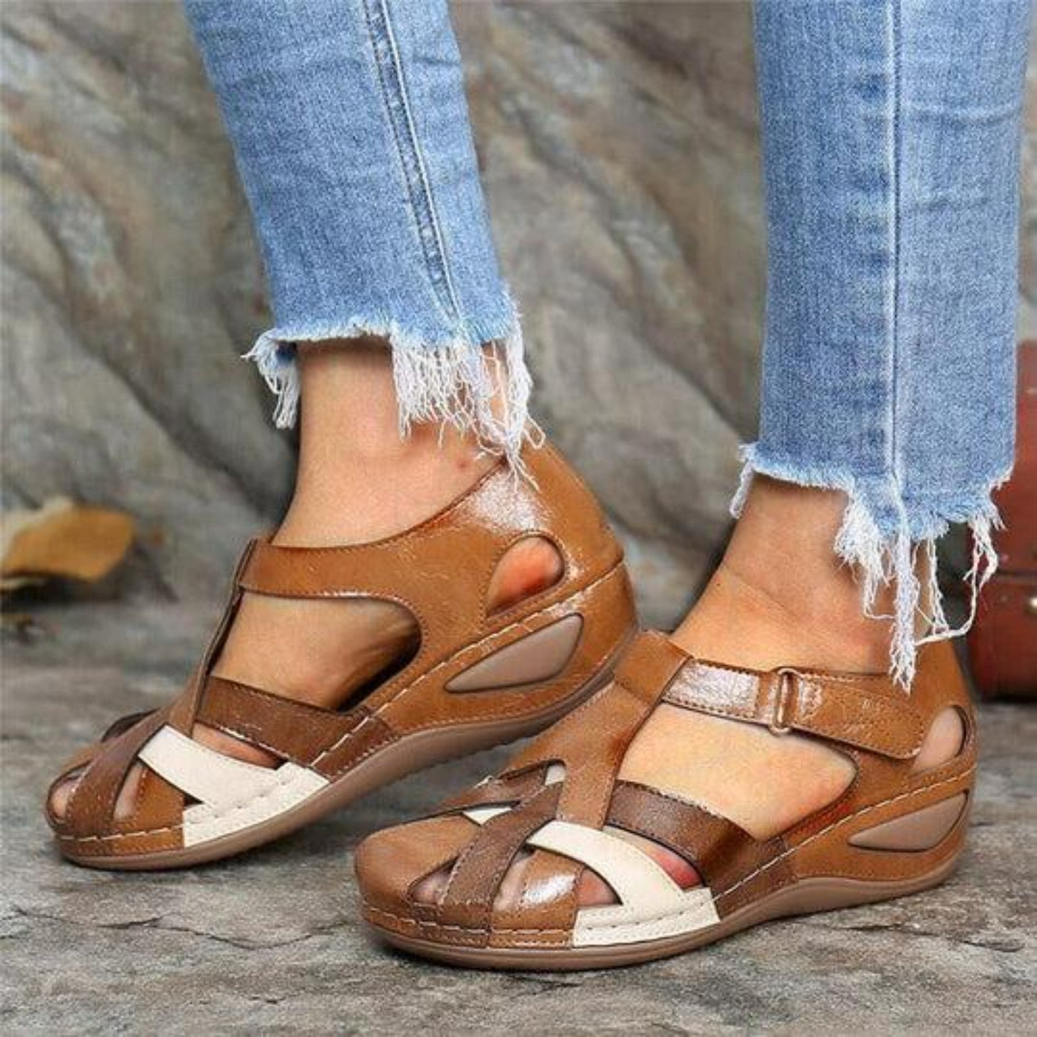 VIDA Orthopädische Vintage-sandalen