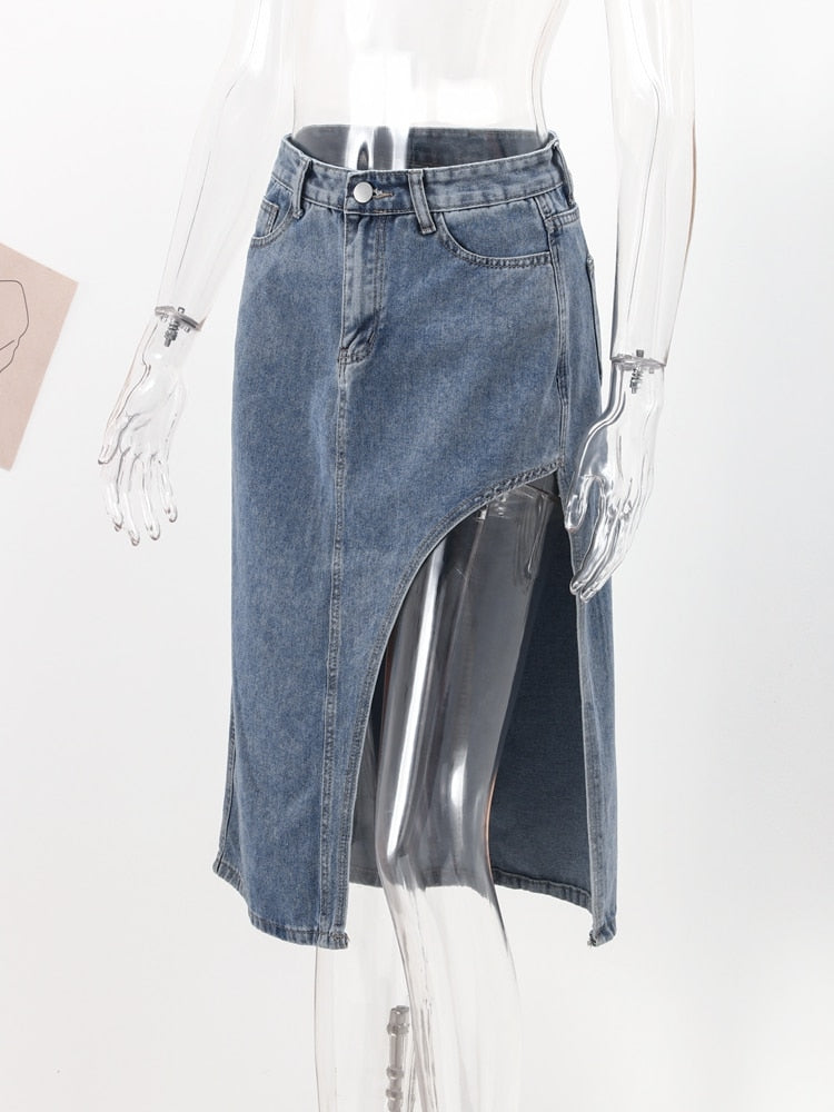 Seraphina | Seitenschlitz-Rock mit Eleganz und Hochtaillierung für Damen