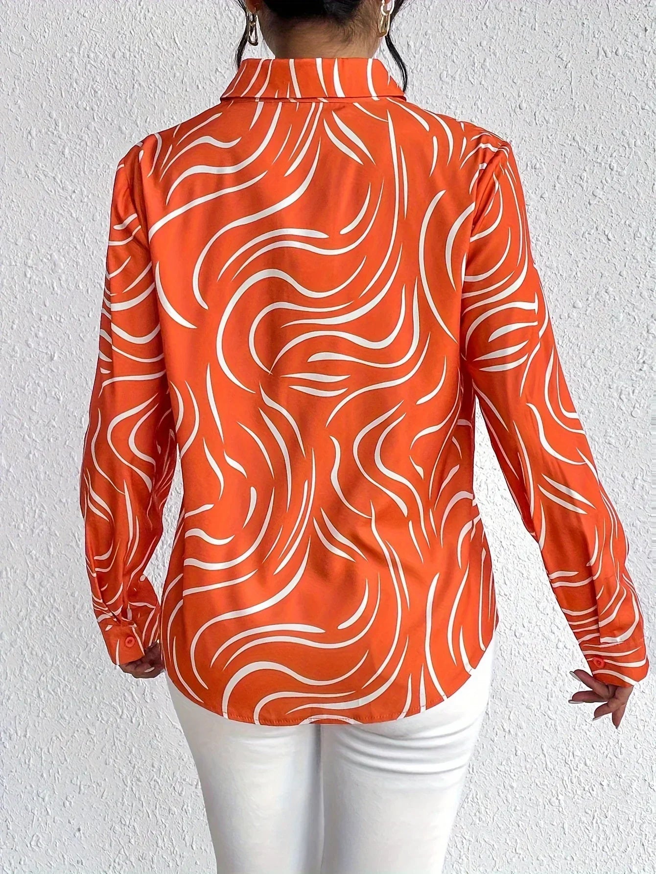 Zephyr | Bluse mit abstraktem Druck
