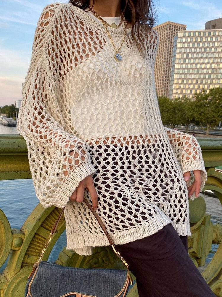 Miyuki | Herbst-Pullover mit Nostalgischem Charme und Kunstvoller Strickarbeit für Damen