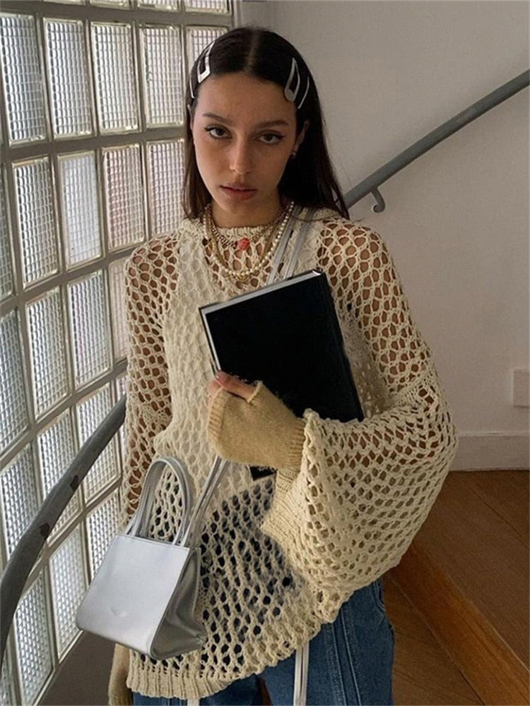 Miyuki | Herbst-Pullover mit Nostalgischem Charme und Kunstvoller Strickarbeit für Damen
