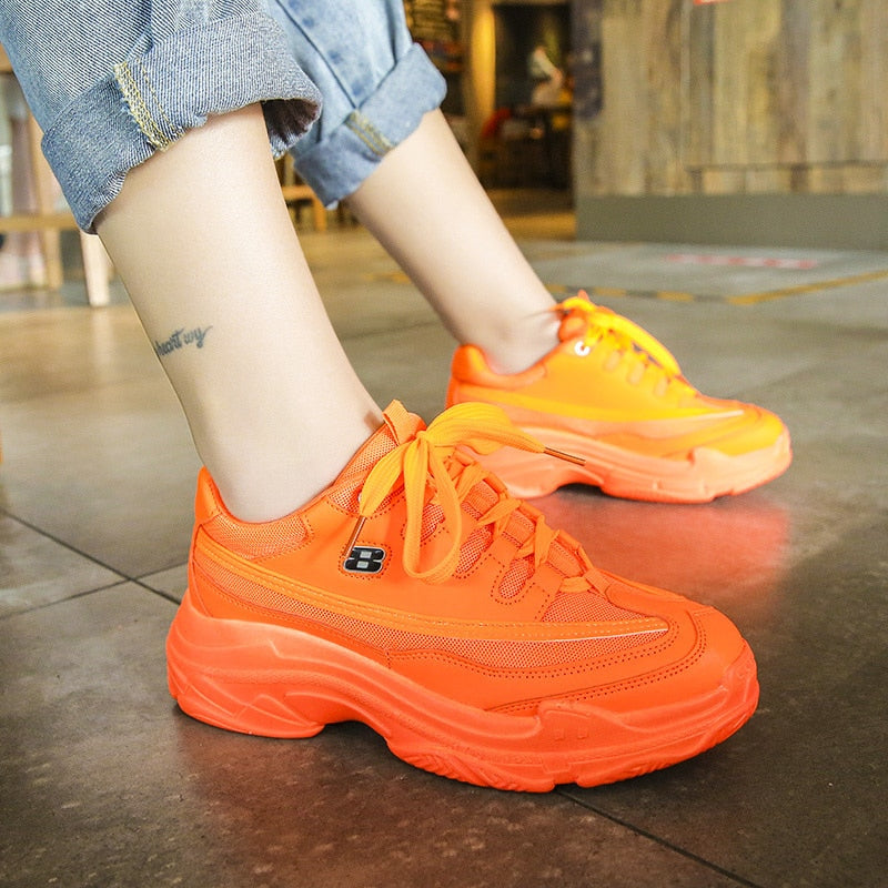 Birdy - Stylische Damen Neon-Sneaker