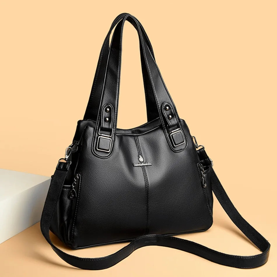 Serafina | Leder-Umhängetasche mit Eleganter Verarbeitung und Geräumigem Innenraum für Frauen