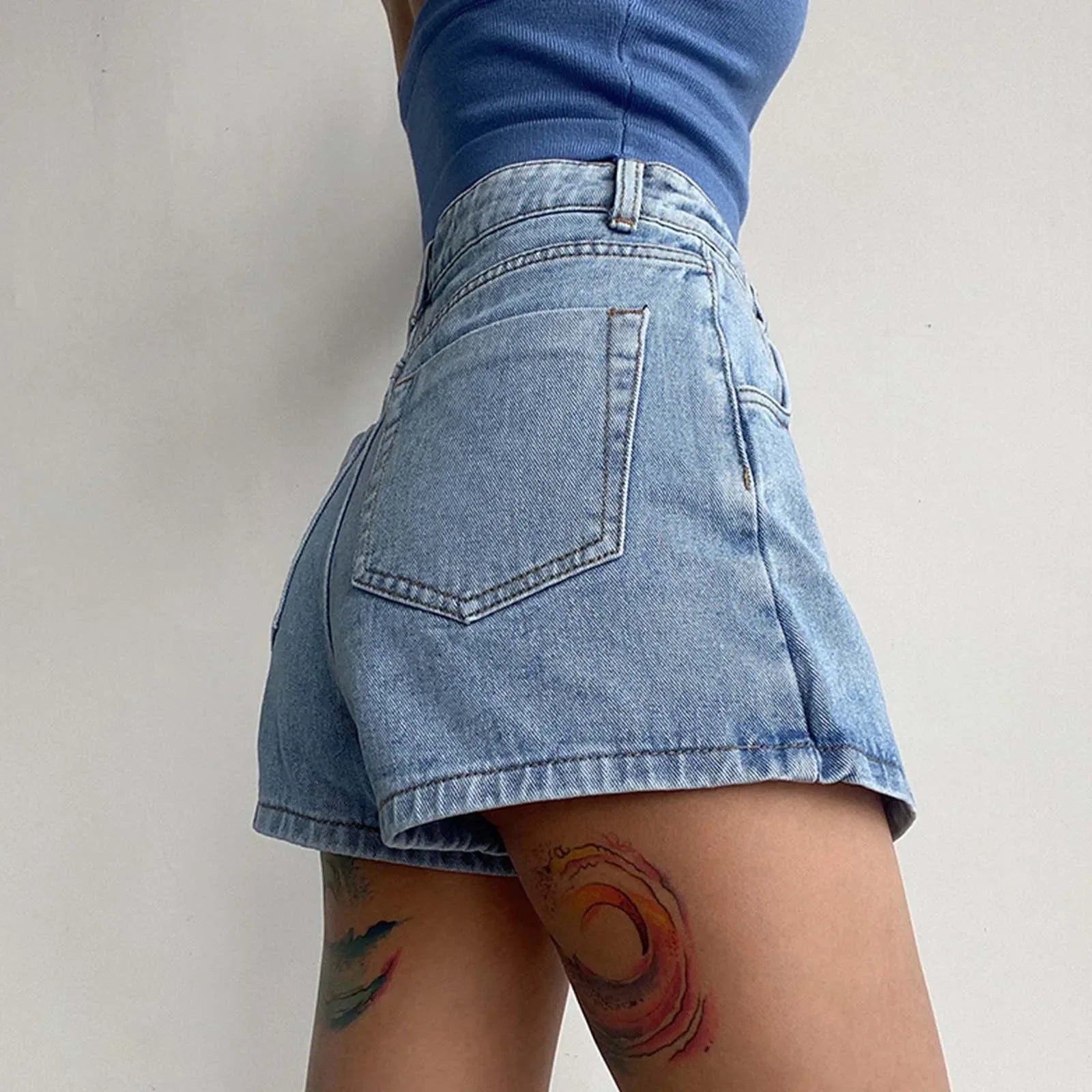 Livia | Denim-Rock mit zeitlosem Vintage-Stil und schmeichelhafter A-Linie für Frauen
