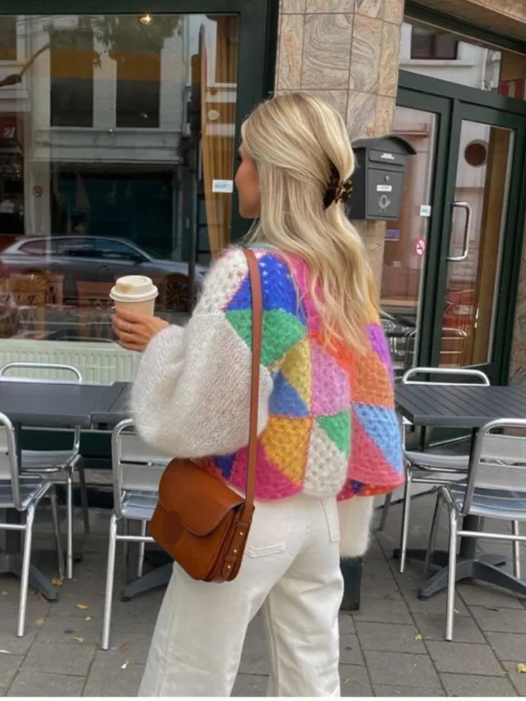 Liora | Wolljacke mit Luxuriösen Puffärmeln und Kuscheligem Komfort für Frauen