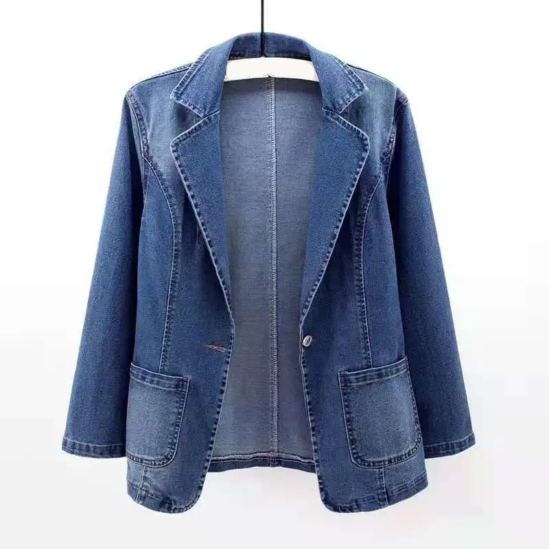 Livia | Jeansblazer mit Eleganten Details und Schlanker Silhouette für Damen