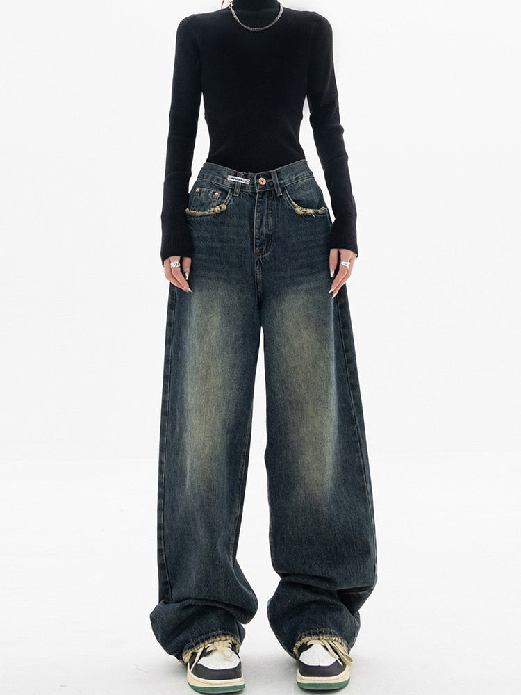 Lena | Y2K-Jeans mit Vintage-Charme und weitem Schnitt für Damen