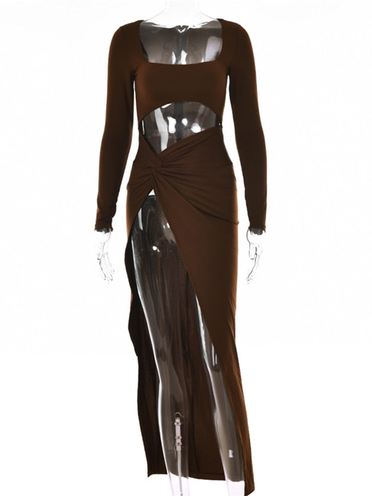 Zephyr - Sexy Maxi-Kleid mit Ajour-Muster für Damen
