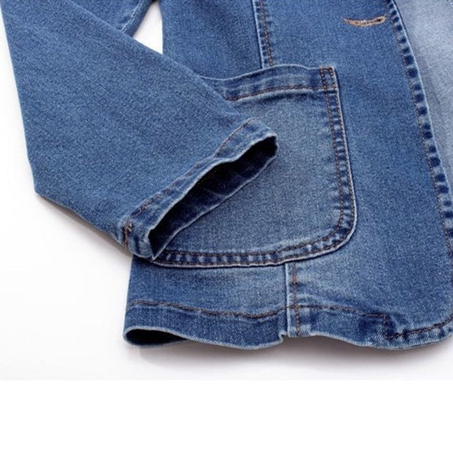 Livia | Jeansblazer mit Eleganten Details und Schlanker Silhouette für Damen