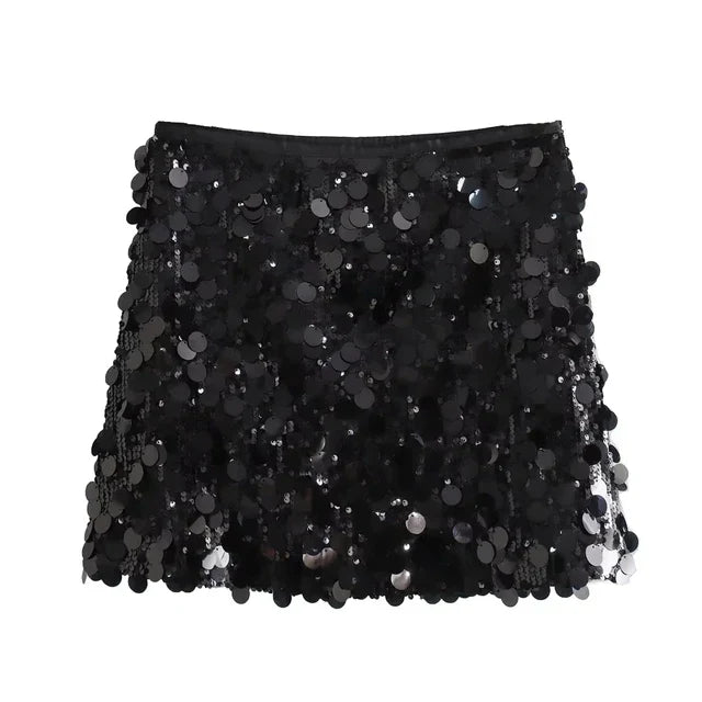 Lunaria | Mini-Paillettenrock mit Eleganz und Glanz für Damen