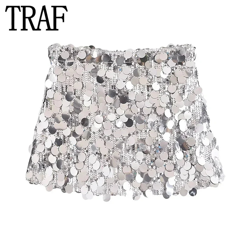 Lunaria | Mini-Paillettenrock mit Eleganz und Glanz für Damen