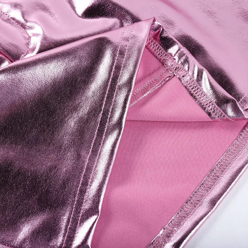 Lunara | Minirock im Metallic-Look mit Einzigartigem Design und Praktischen Taschen für den Winter