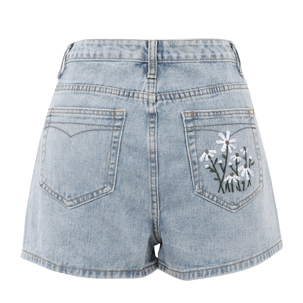 Luna | Hohe Taille Denim Shorts mit Bequemer Passform für Damen