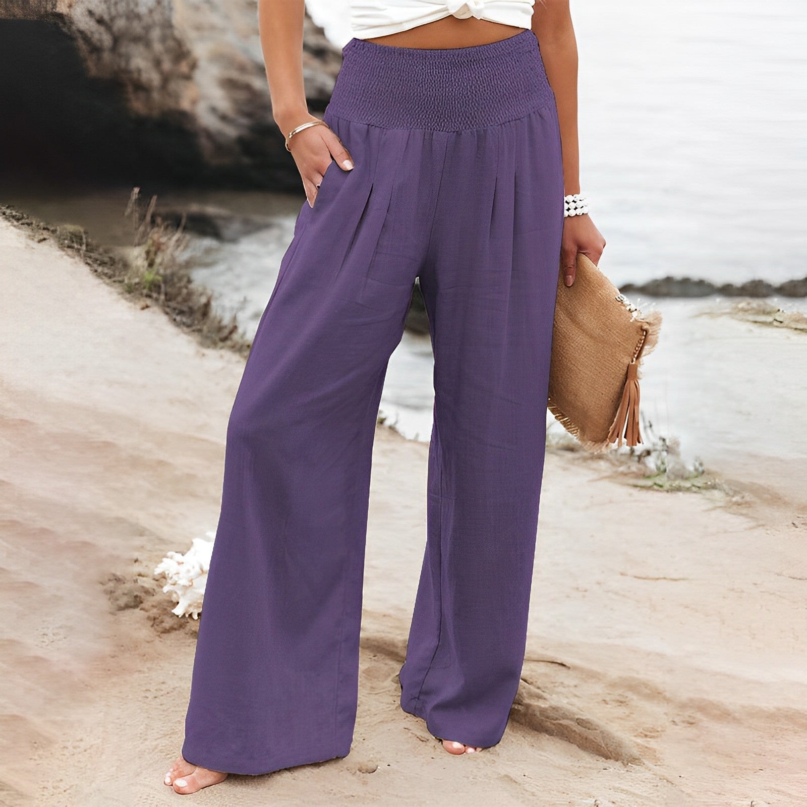 Aurelia | Hose mit Weiten Beinen und Bequemem Schnitt für Damen