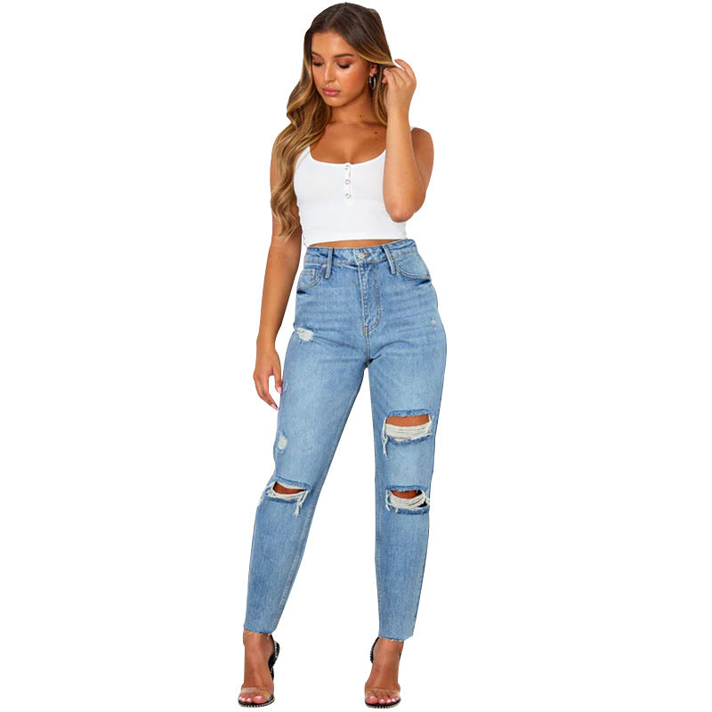 Zara | Zerrissene Jeans mit lässigem Stil und Distressed-Details für Abenteuerlustige