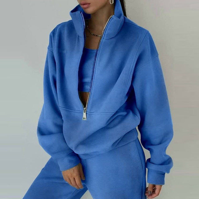 Liora | Sweatshirt und Hose mit Reißverschluss für stilbewusste Damen
