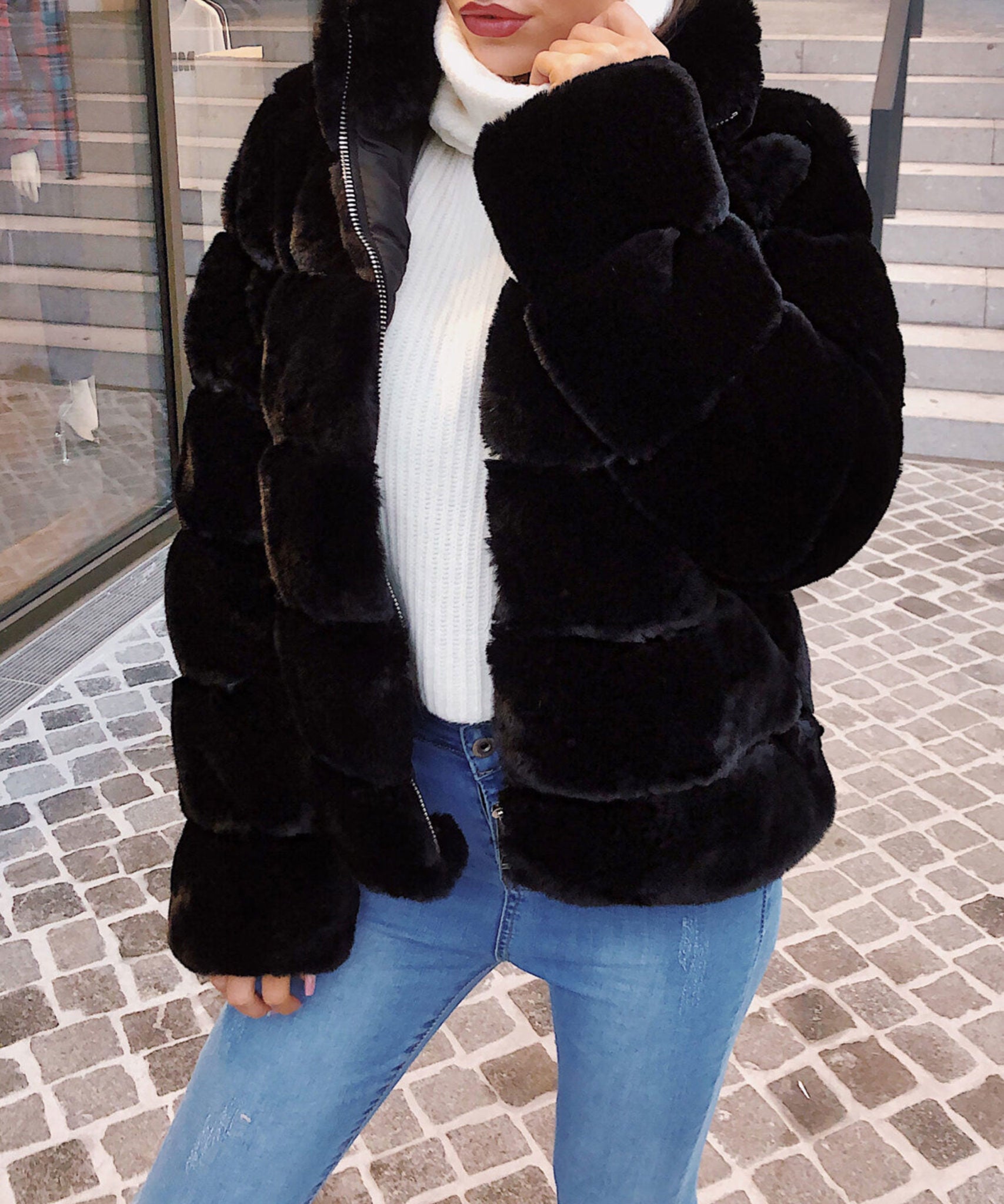 Liora | Kunstpelzjacke mit Kuscheligem Komfort und Praktischem Reißverschluss für Frauen