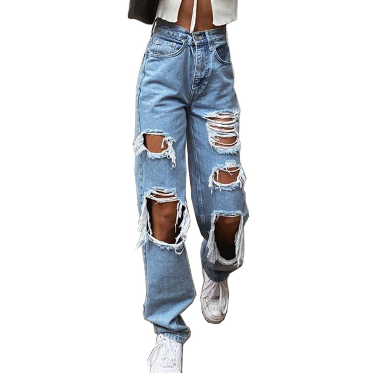 Livia | Damenjeans mit Trendigem Riss-Design und Bequemer Passform für Modebewusste Frauen