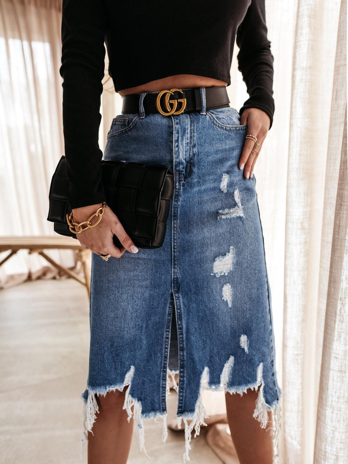 Livia | Denim-Rock mit Eleganter Silhouette und Bequemlichkeit für Damen