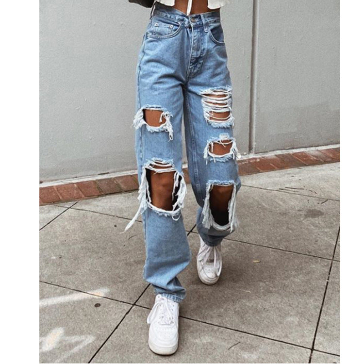 Livia | Damenjeans mit Trendigem Riss-Design und Bequemer Passform für Modebewusste Frauen