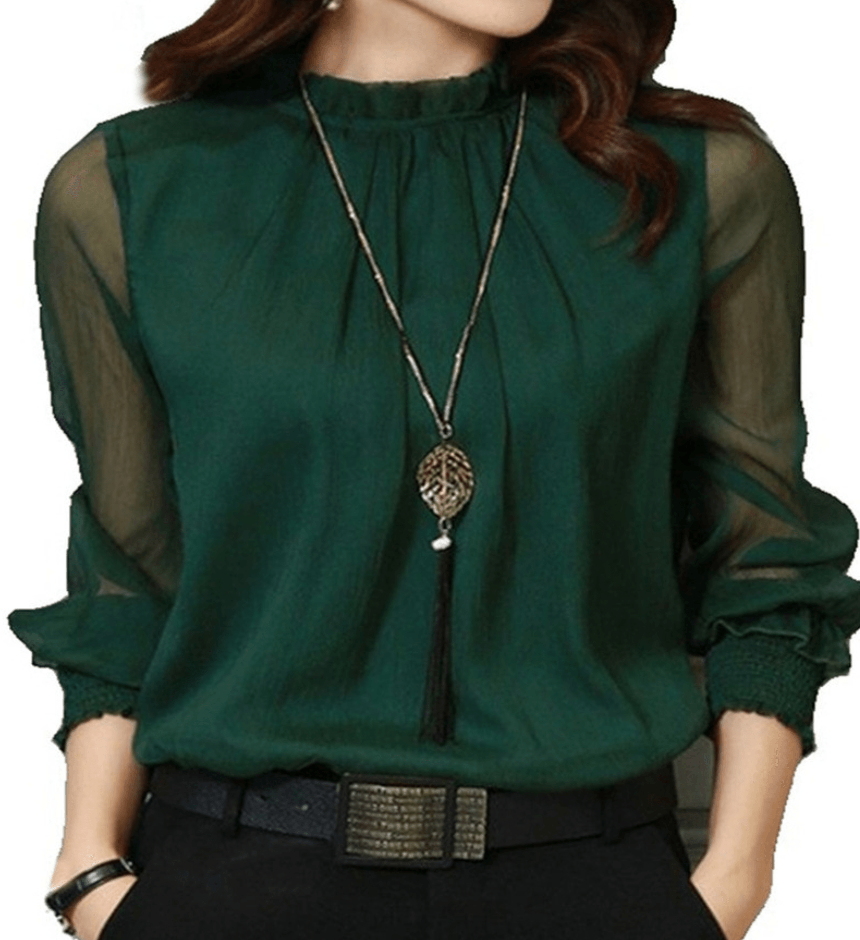 Zephyr | Elegante Damenbluse mit Netzstoff und Ausschnitt - Stilvoll und Raffiniert
