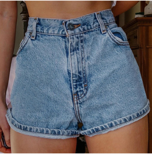 Luna | Hohe Taille Denim Shorts mit Bequemer Passform für Damen