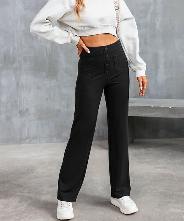 Sienna | Freizeithose mit Elastischem Design und Hoch geschnittenem Stil für Damen