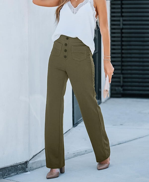 Sienna | Freizeithose mit Elastischem Design und Hoch geschnittenem Stil für Damen