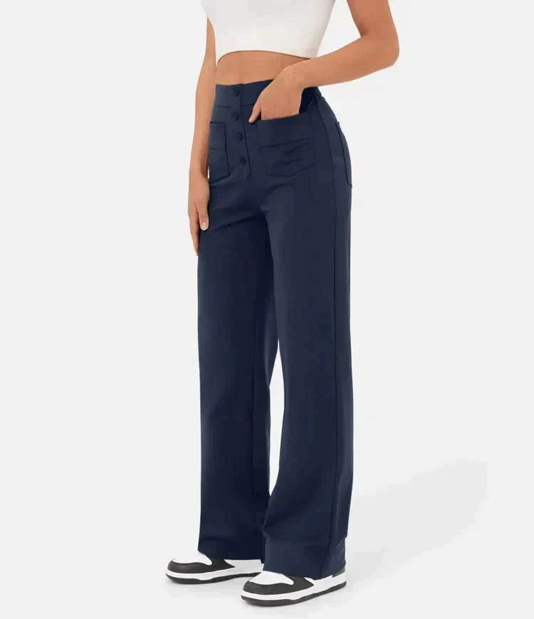 Sienna | Freizeithose mit Elastischem Design und Hoch geschnittenem Stil für Damen