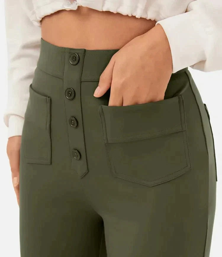 Sienna | Freizeithose mit Elastischem Design und Hoch geschnittenem Stil für Damen