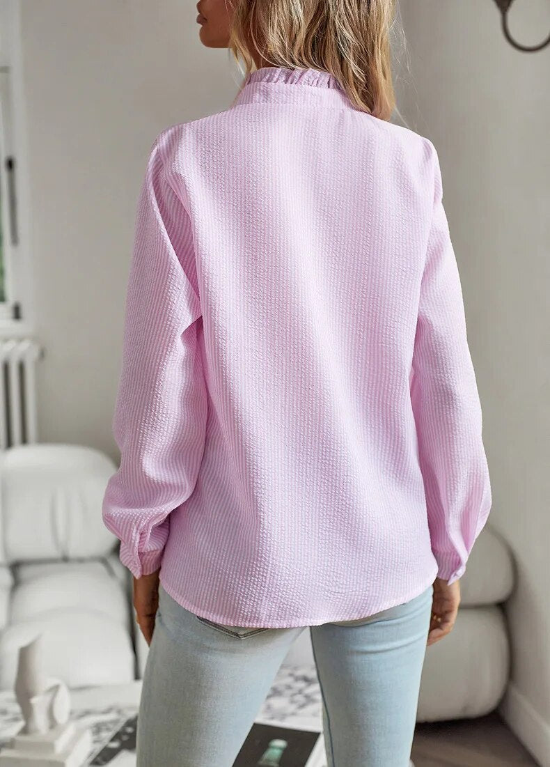 Zephyr Bluse | Elegantes Hemd für Frauen mit Rüschen