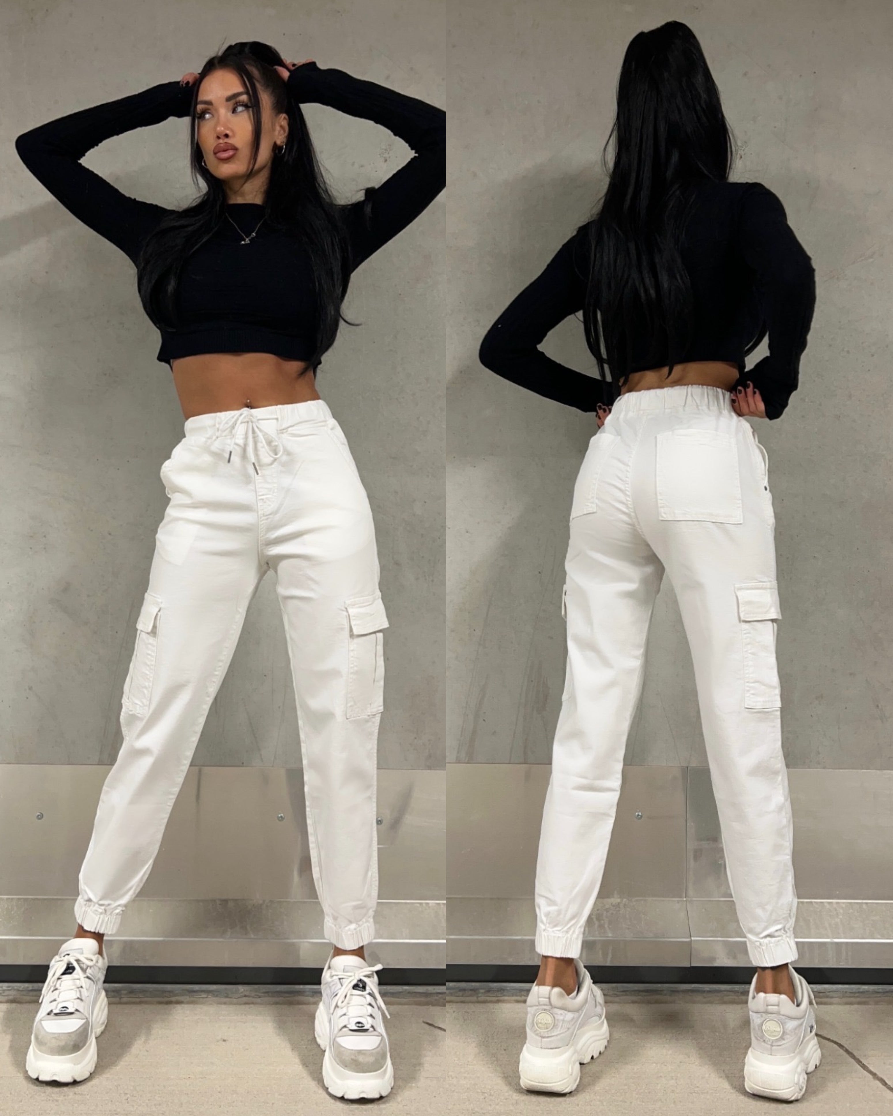 Luna | Hose mit Gemütlichem Baumwollmaterial und Eleganter Bundbindung für Damen