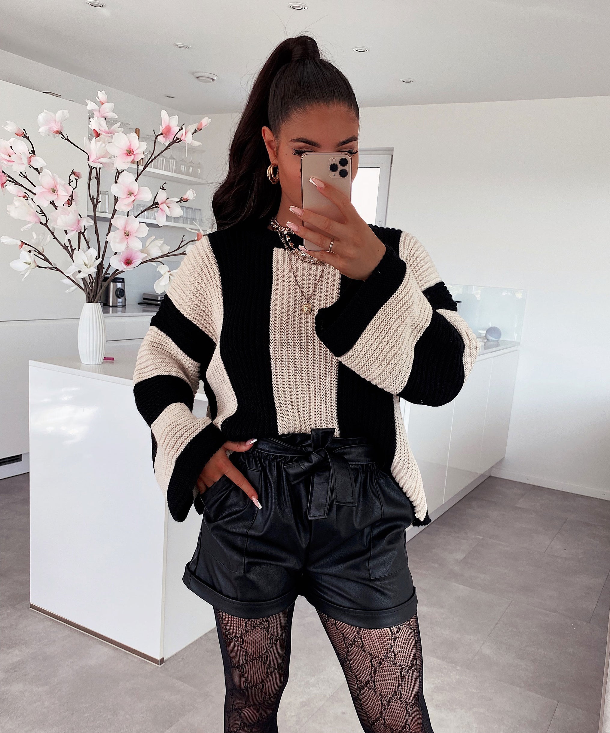 Celestia | Shorts aus Kunstleder mit Eleganter Passform für Frauen