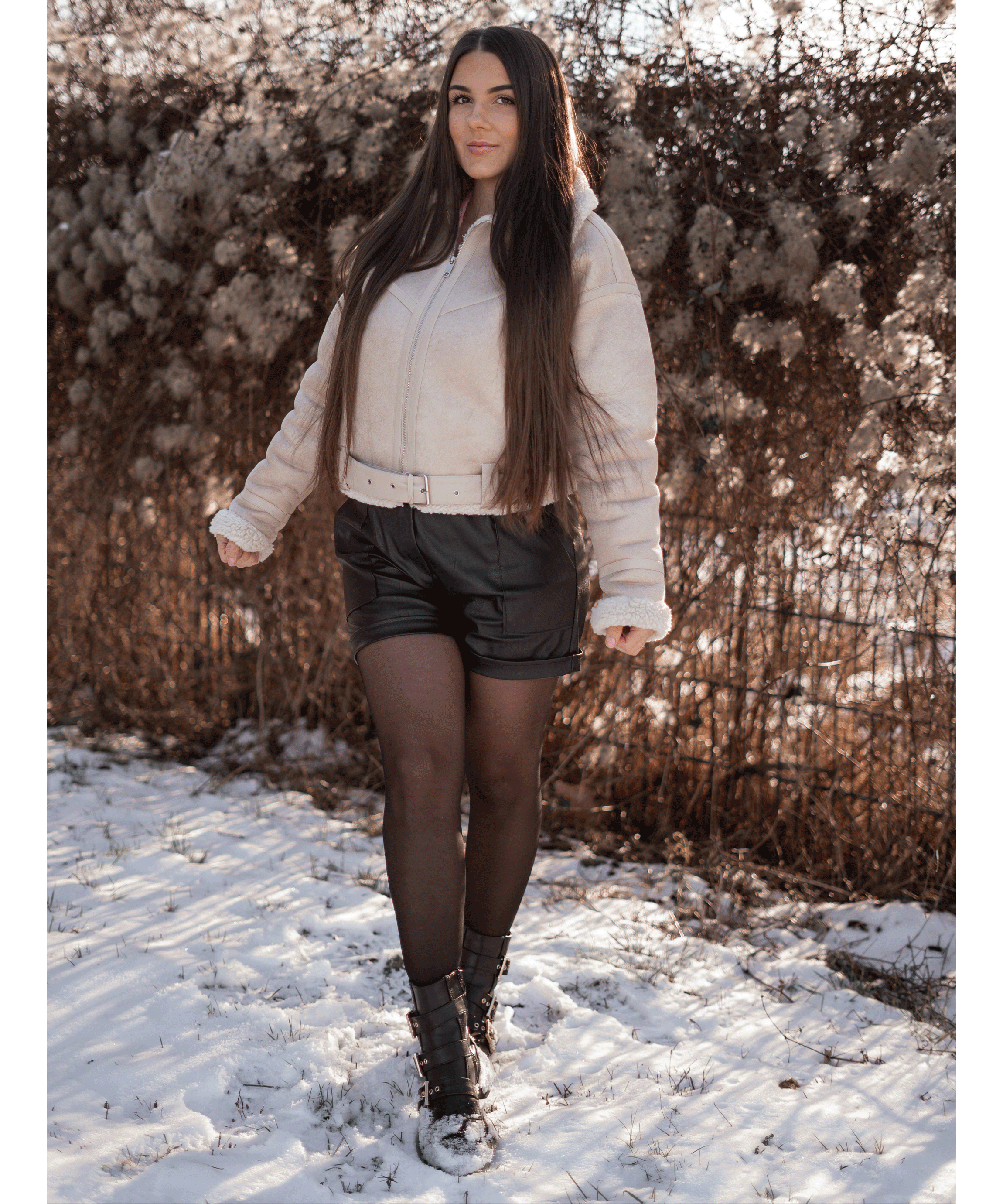 Celestia | Shorts aus Kunstleder mit Eleganter Passform für Frauen