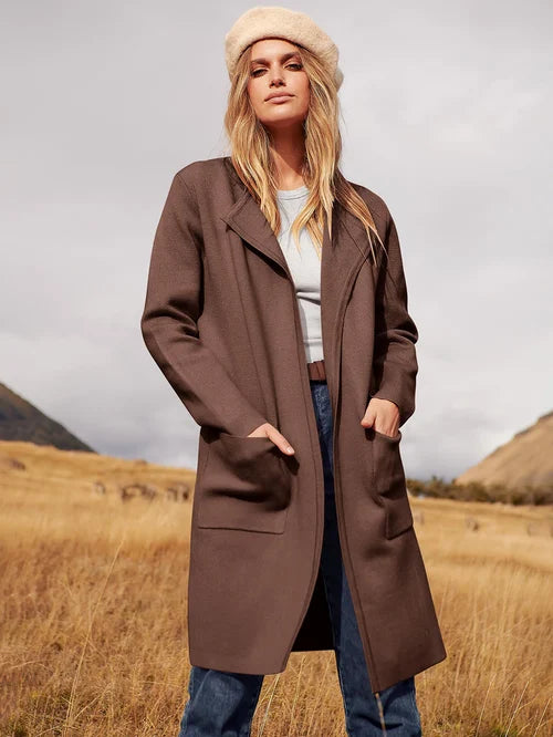 Viviana | Jacke mit Elegantem Blazerkragen und Praktischen Taschen für Frauen