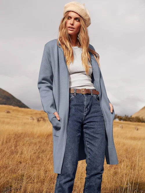 Viviana | Jacke mit Elegantem Blazerkragen und Praktischen Taschen für Frauen
