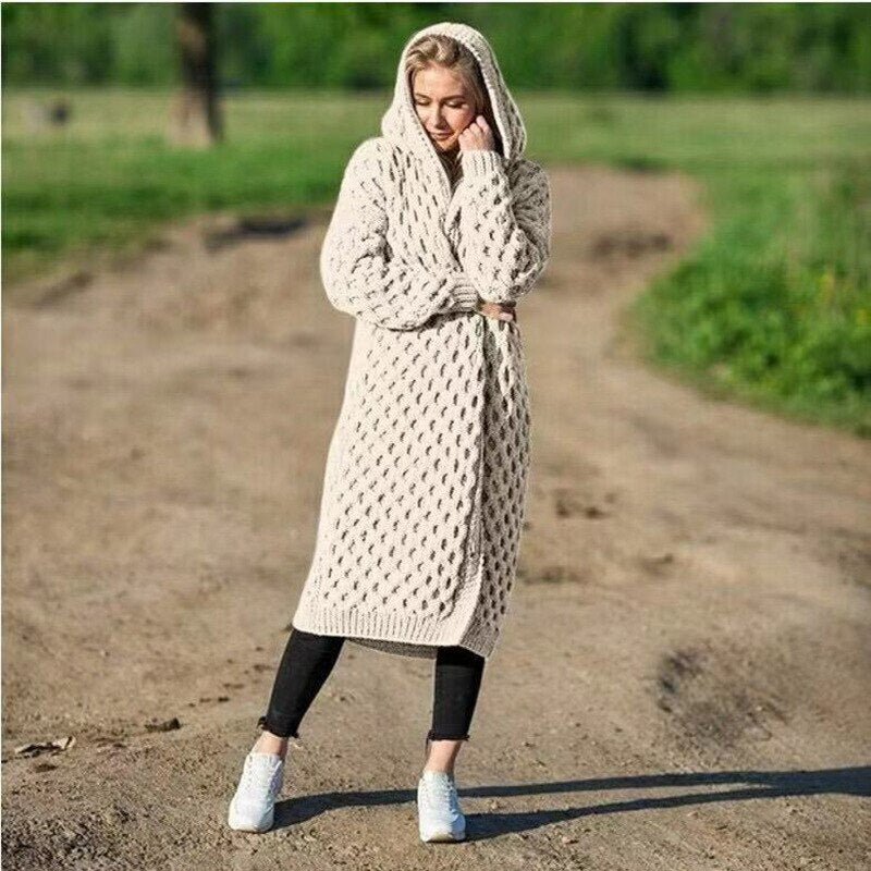 Solara | Kapuzen-Strickjacke mit Kuscheligem Material für Damen